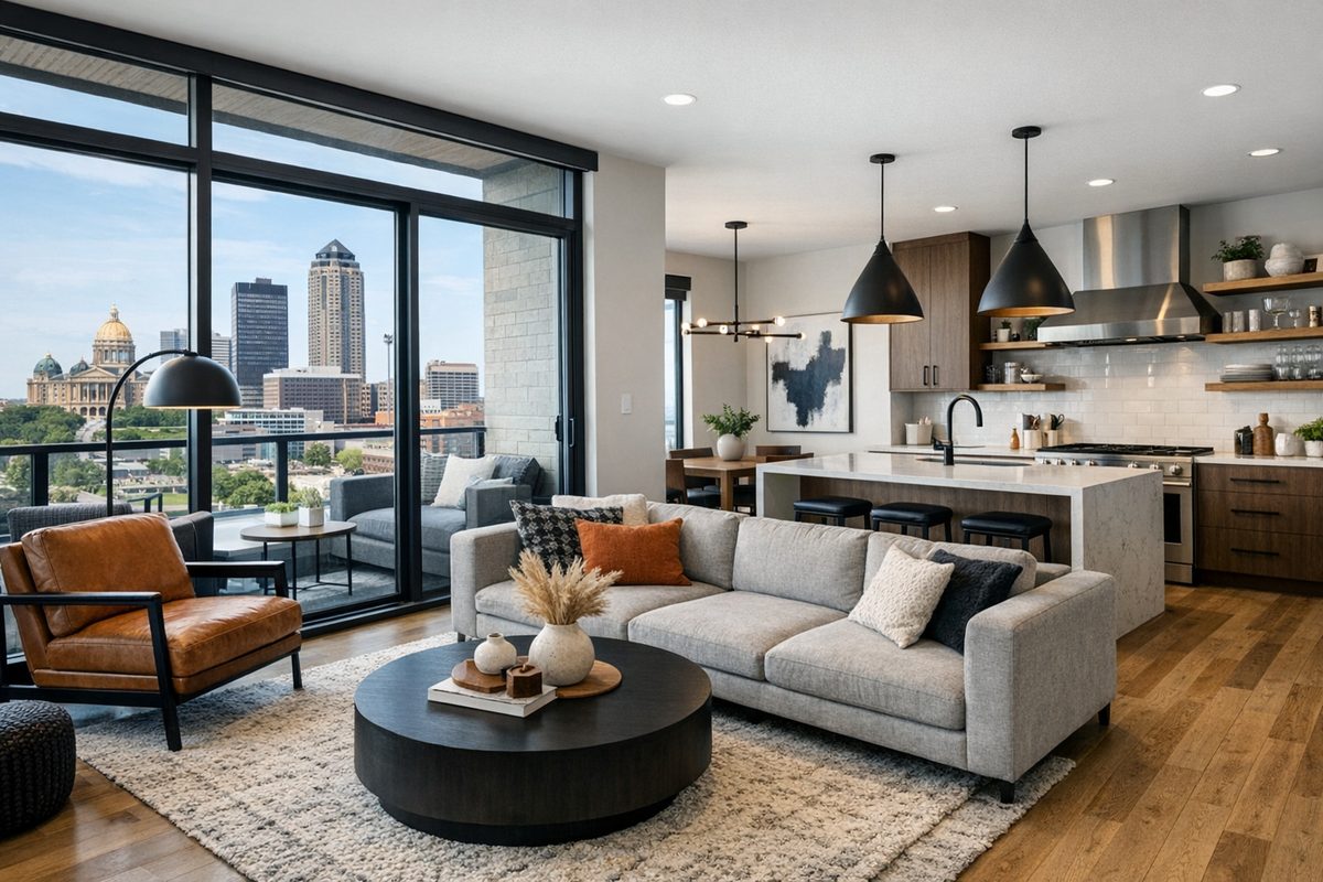 Downtown Des Moines loft and condo living