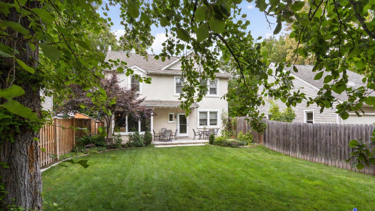 Outdoor living space with patio seating and professional landscaping - Norwalk lifestyle with small-town charm