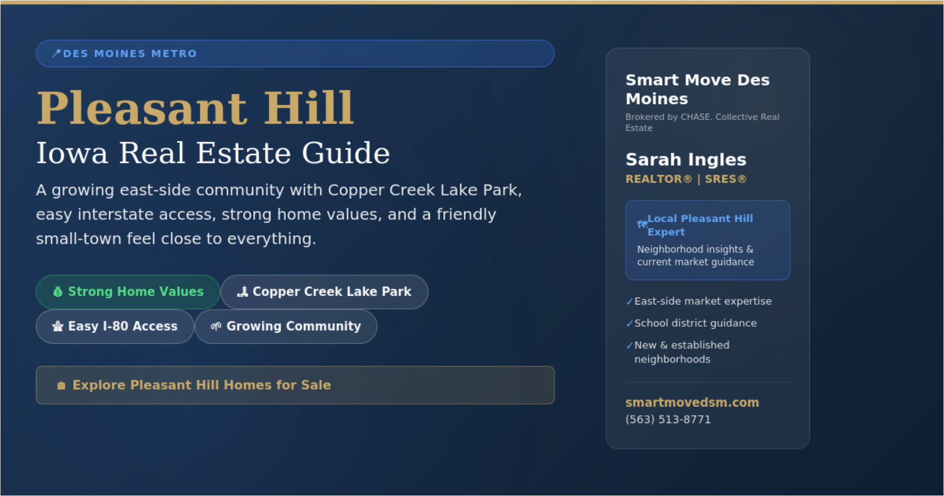 Pleasant Hill Iowa neighborhood with well-maintained homes and mature landscaping - best value suburb in the Des Moines metro area