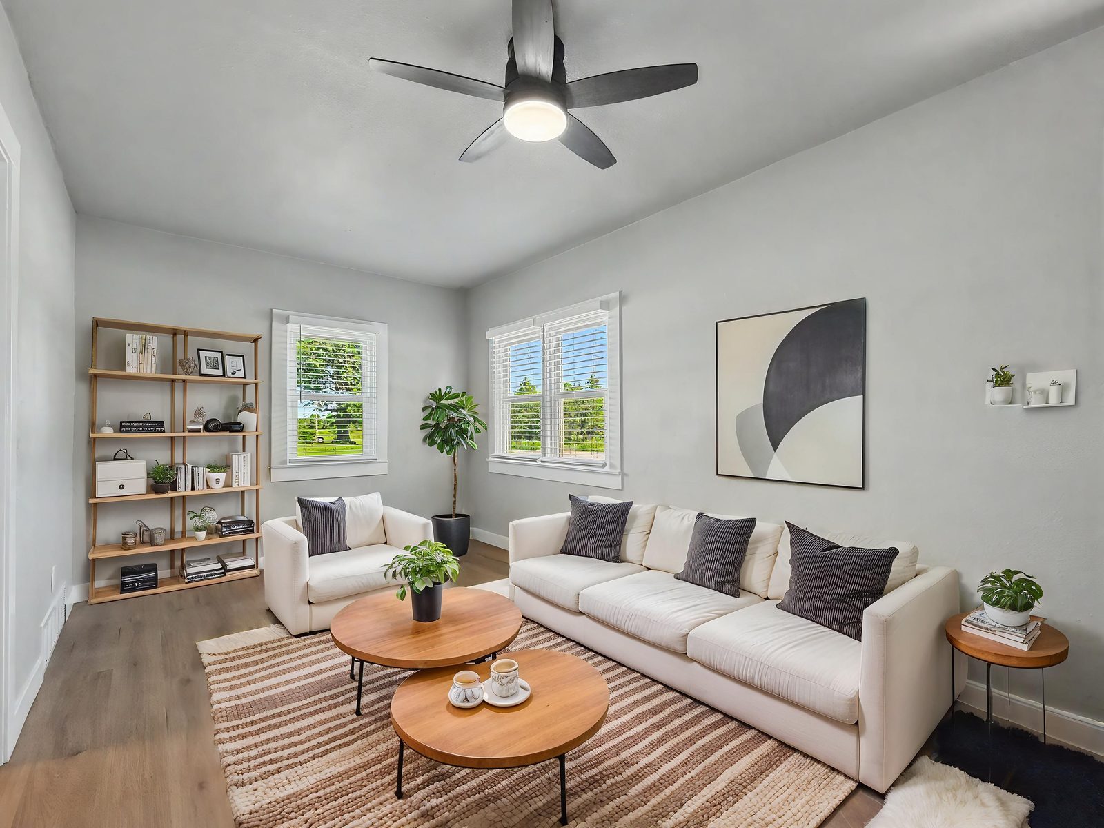3436 Scott Ave, Des Moines — living area, virtually staged